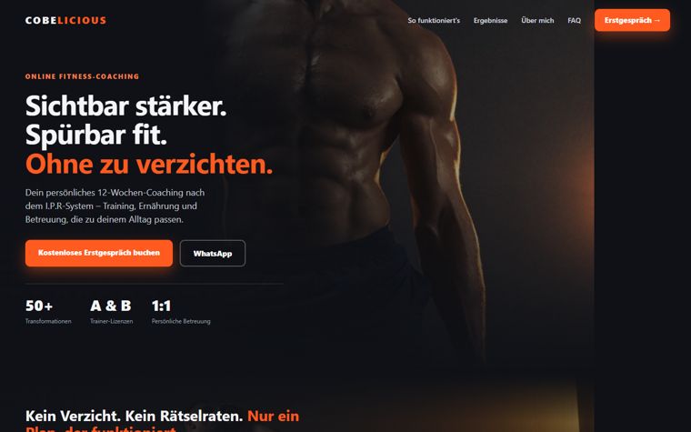 Vorschau der Musterseite Cobelicious