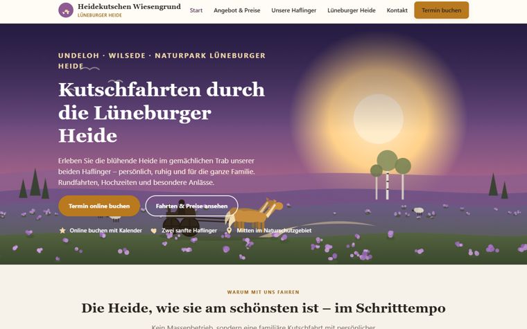 Vorschau der Musterseite Heidekutschen
