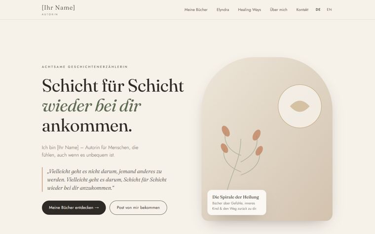 Vorschau der Musterseite H.L. Raven