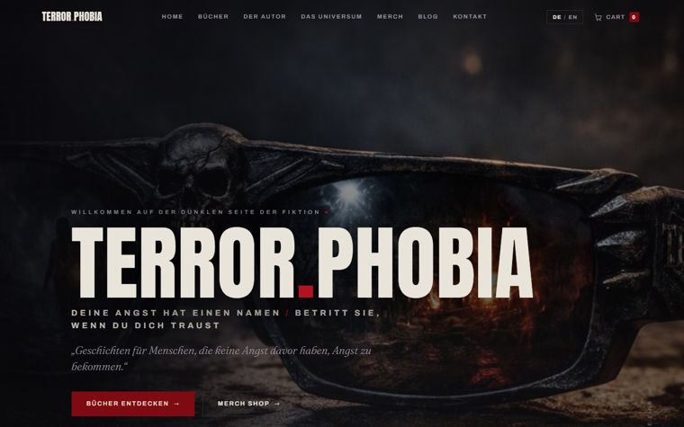 Vorschau der Musterseite TERROR.PHOBIA